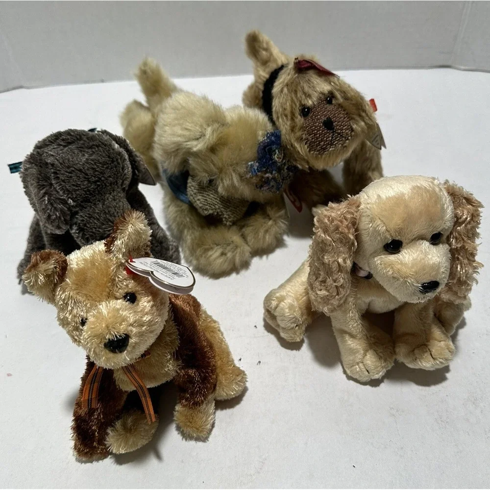 TY Beanie Babies Lot Of 30 Bones Puppy Dog Lot Doggies Pug Basset hound W Tag‎